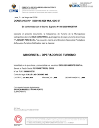 Autorização MINCETUR
