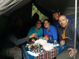 Breakfast during the trek, Inca Trail